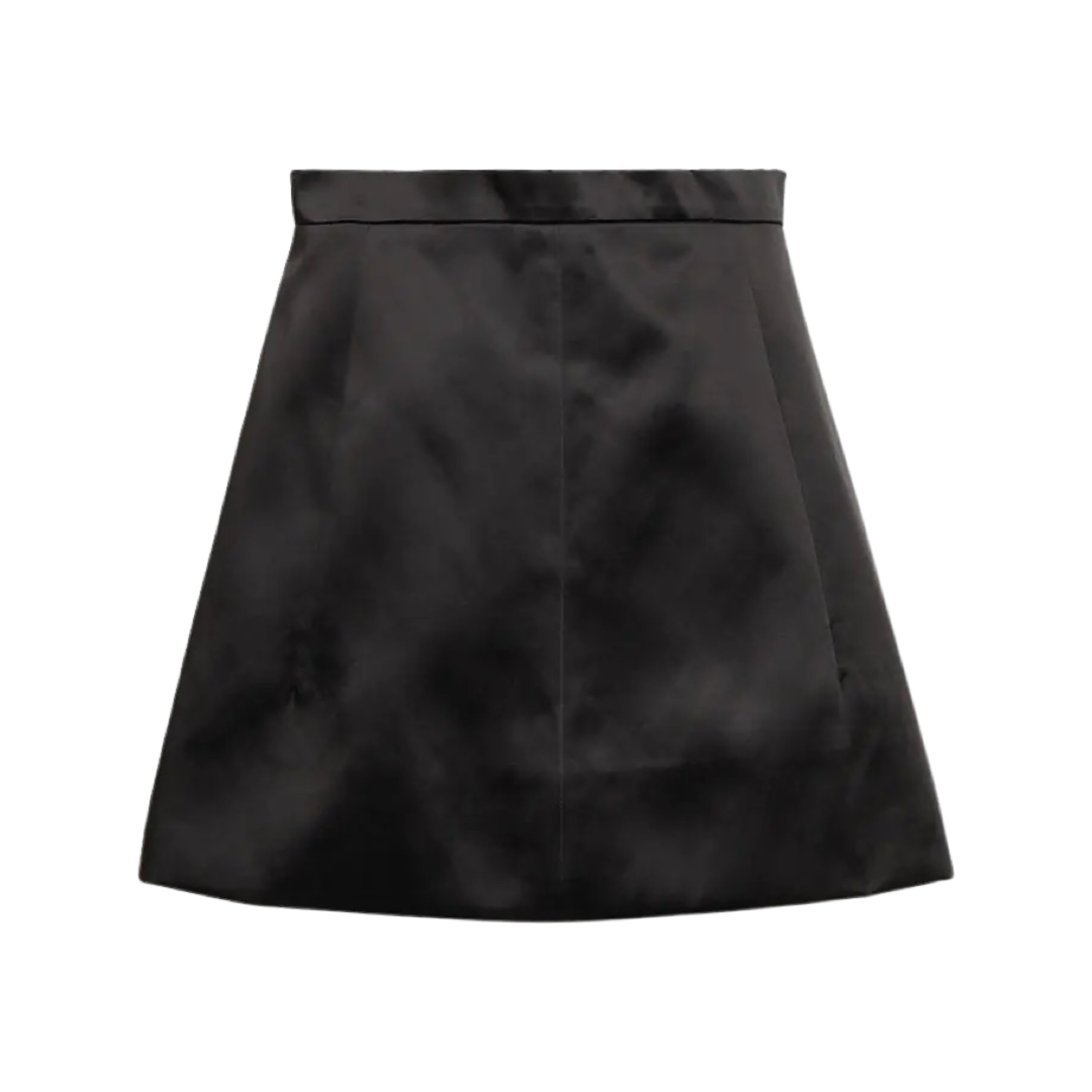 Cotton-Blend Satin Miniskirt