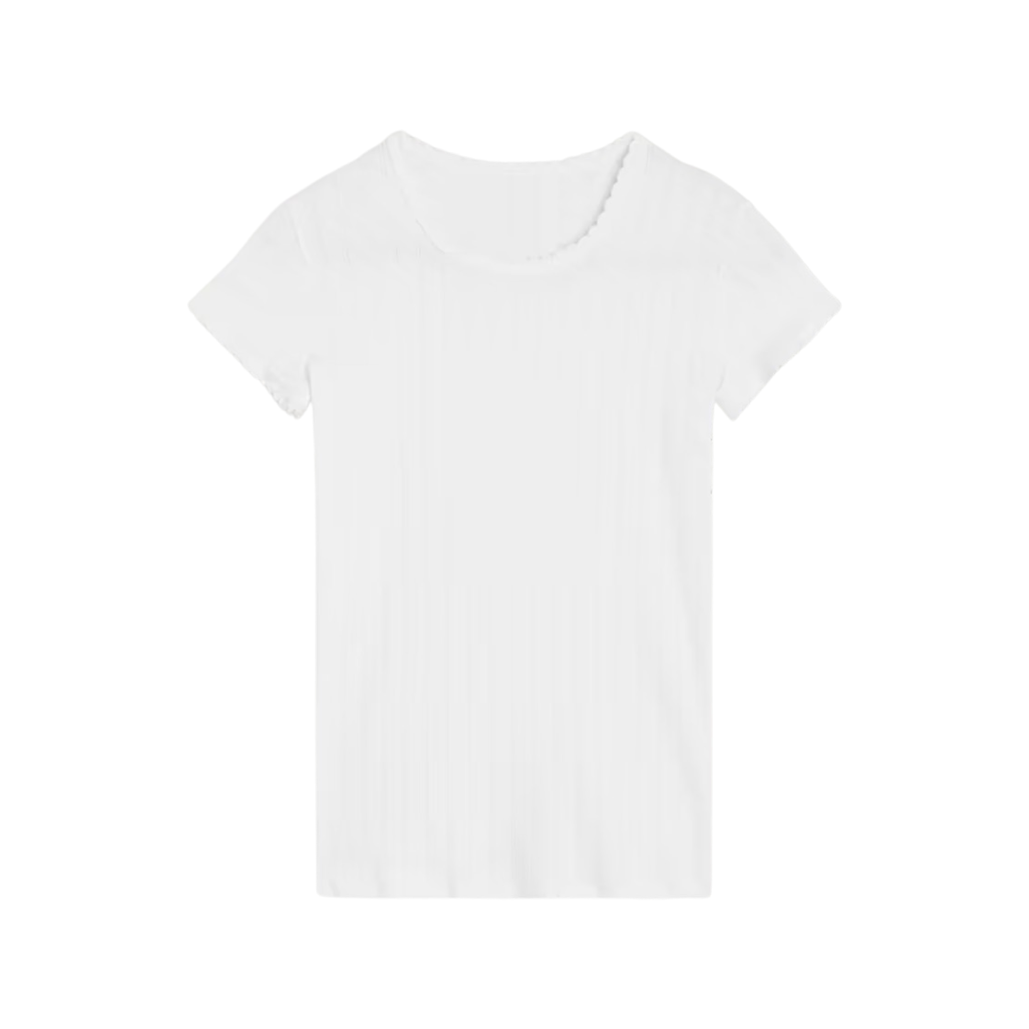 Pointelle Cotton T-shirt